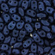 Matubo MiniDuo Perlen 4x2.5mm Metallic suede - blue